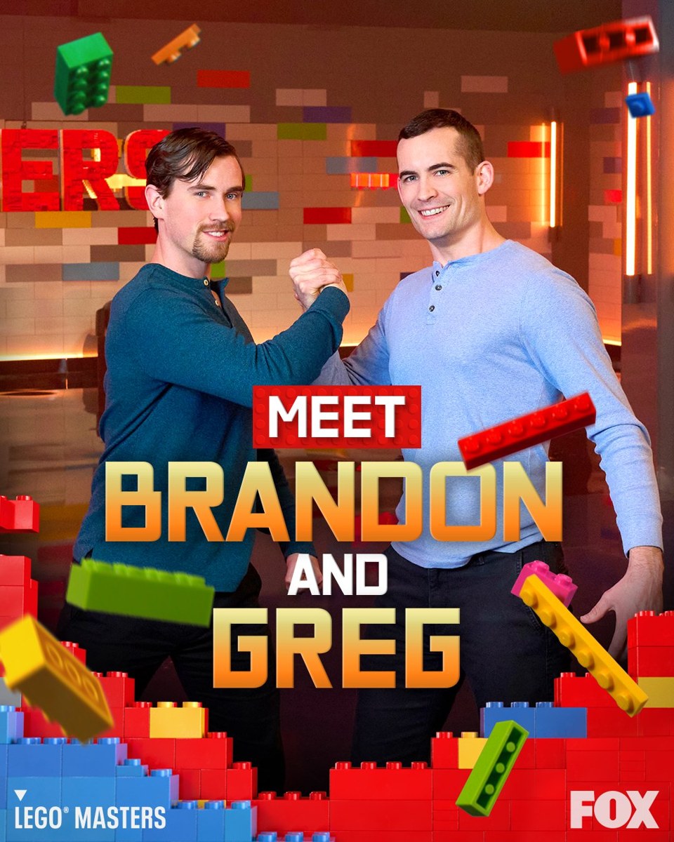 Brendan & Greg, LEGO Masters US Season 3 team portrait