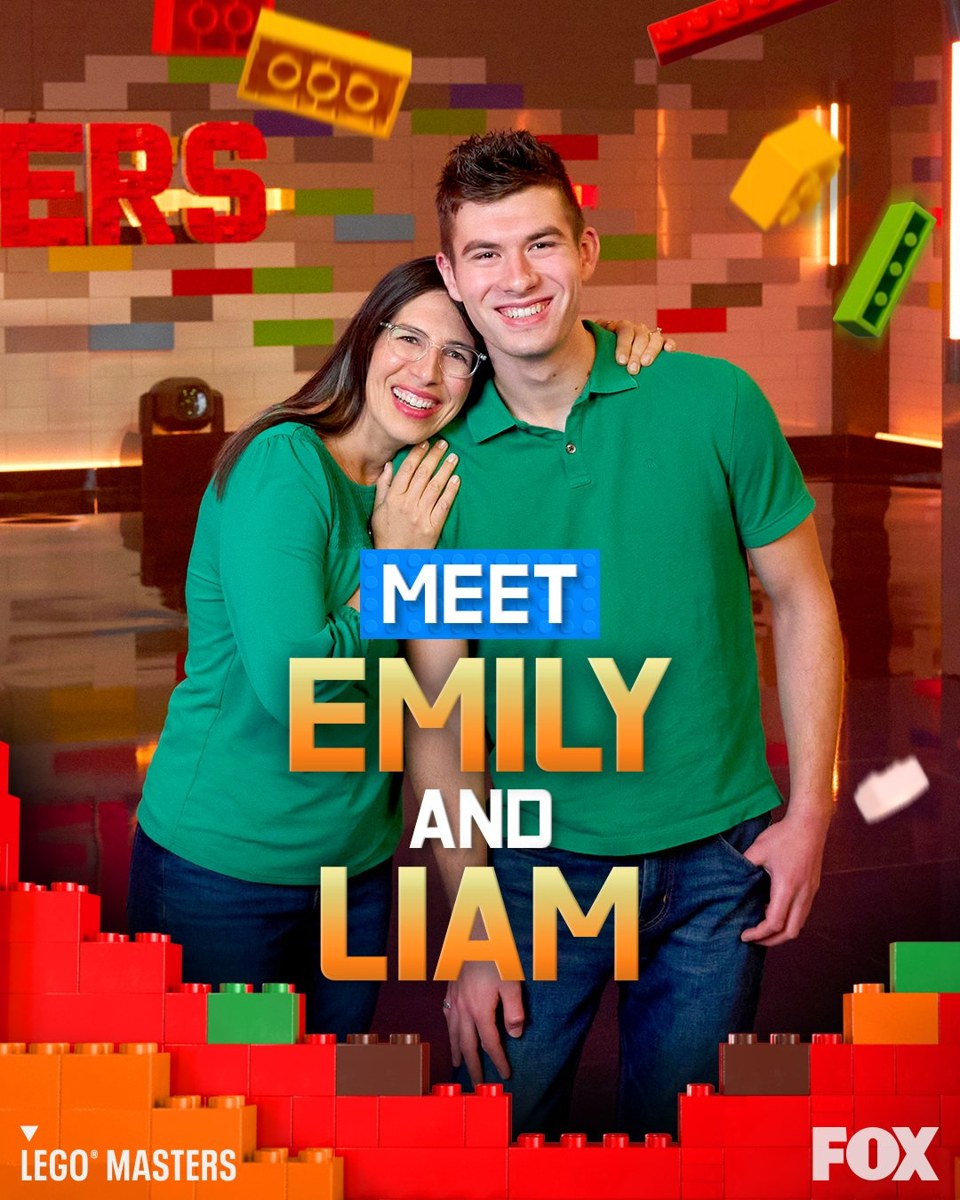 Emily & Liam, LEGO Masters US Season 3 team portrait