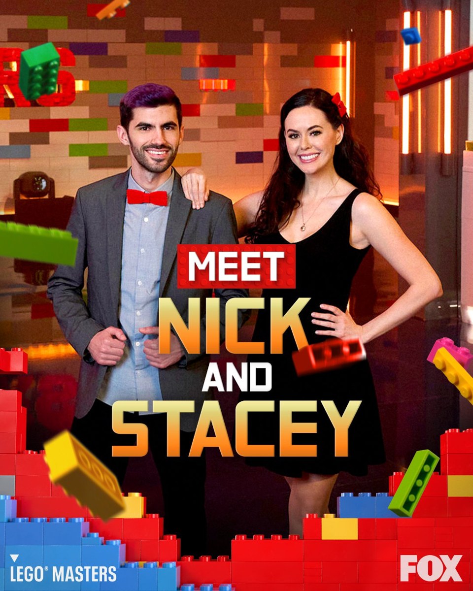 Nick & Stacey, LEGO Masters US Season 3 team portrait