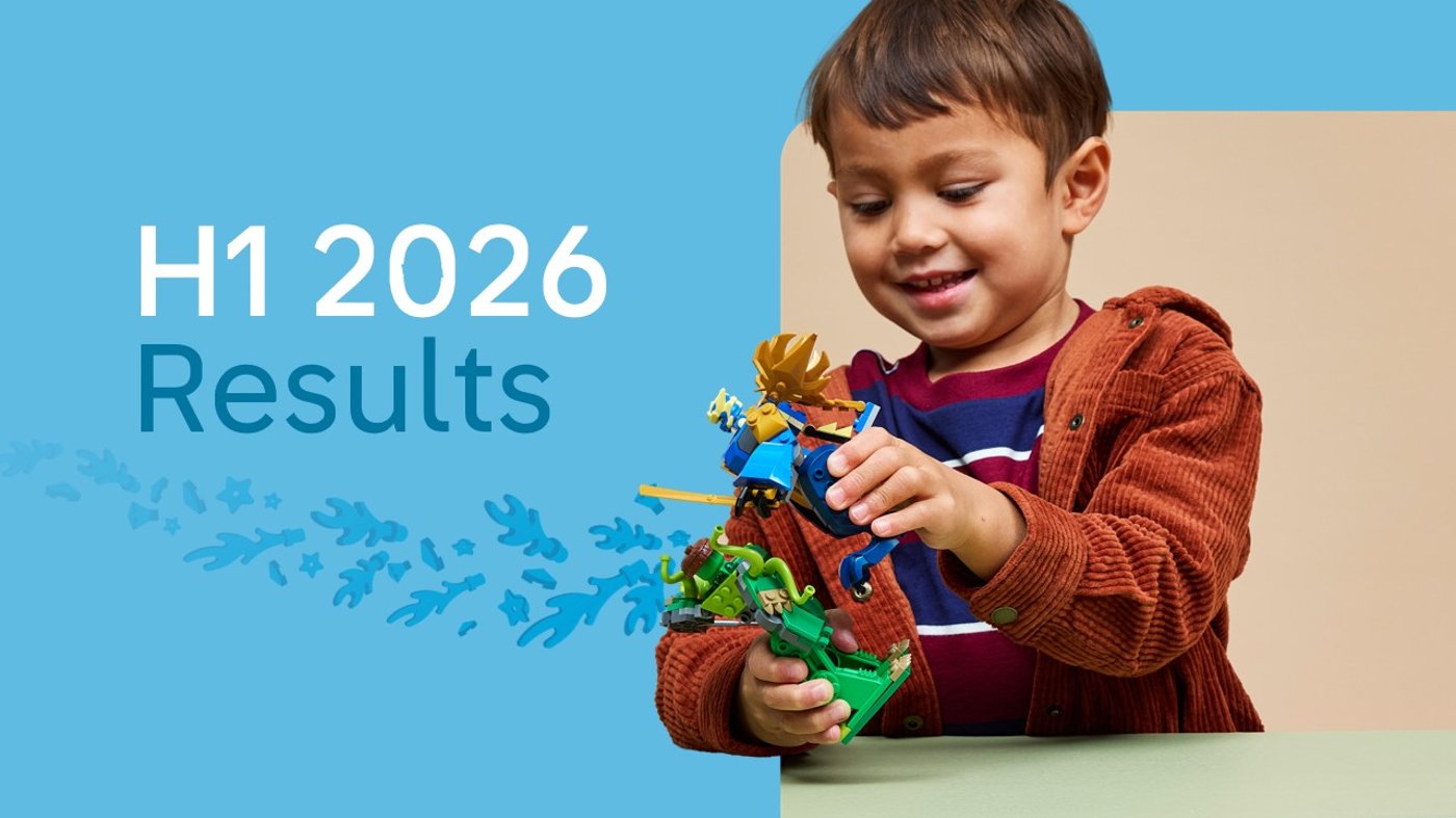 LEGO Group official first-half 2026 results photograph