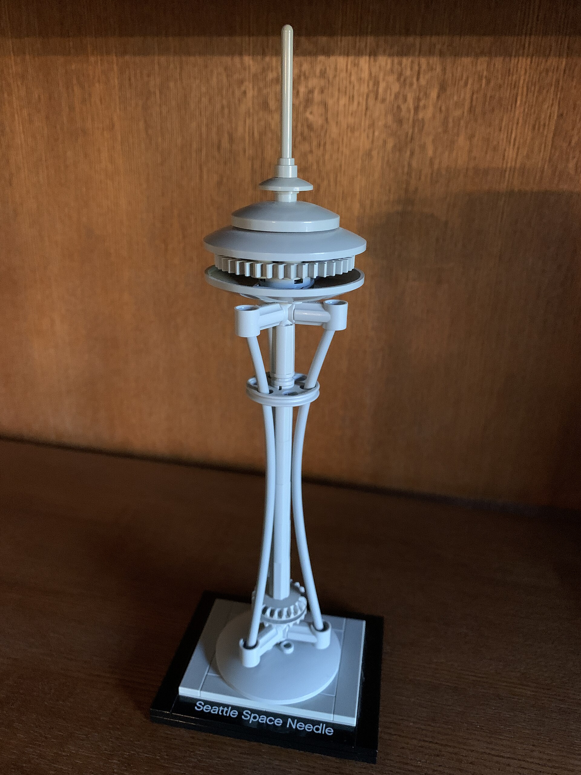 LEGO Architecture Seattle Space Needle 21003 on its display base