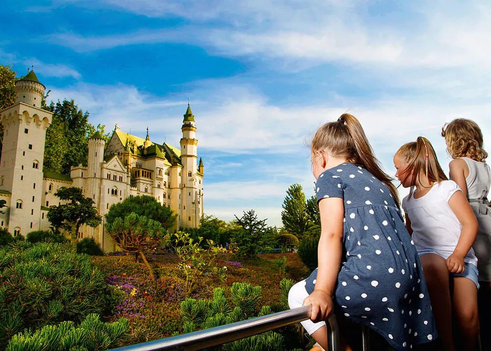 Neuschwanstein Castle model in MINILAND at LEGOLAND Deutschland