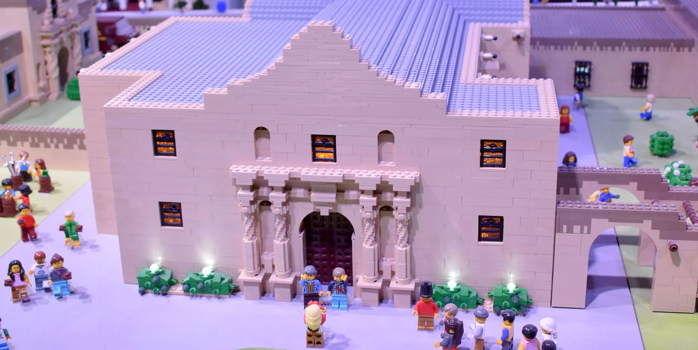 The Alamo model at LEGOLAND Discovery Center San Antonio