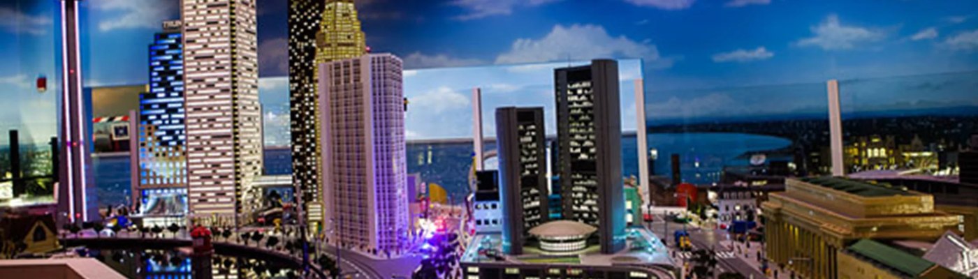 Toronto skyline and CN Tower model at LEGOLAND Discovery Centre Toronto