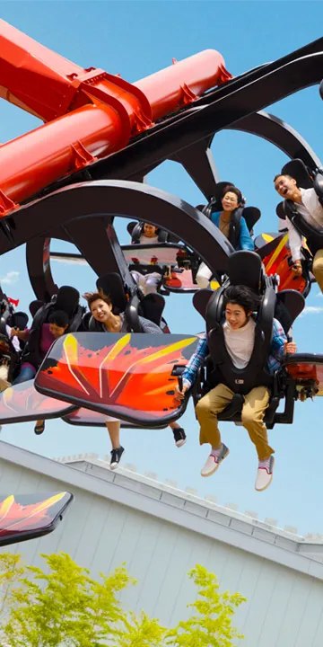 Flying NINJAGO ride at LEGOLAND Japan