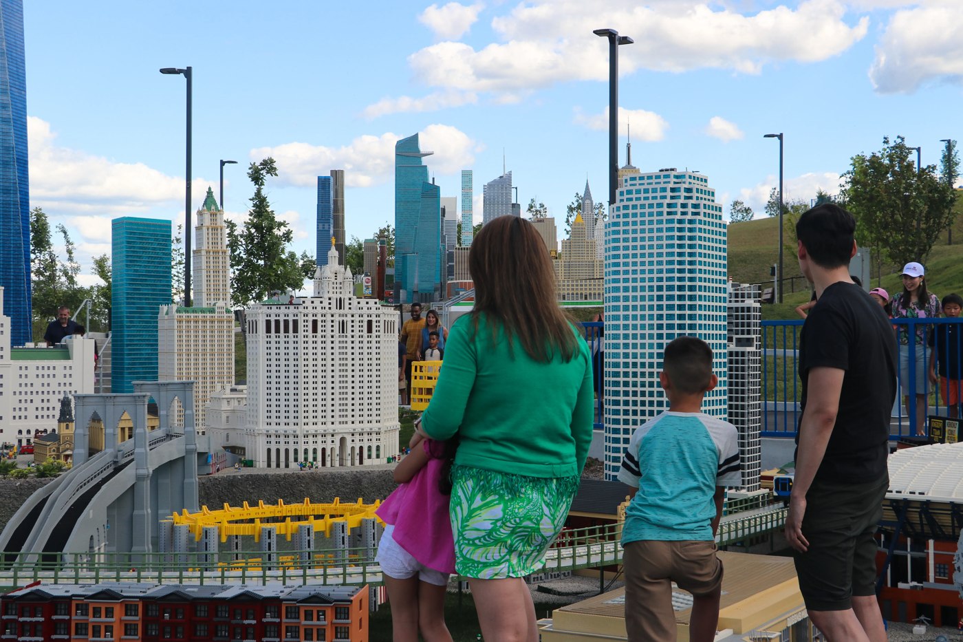 Visitors exploring MINILAND at LEGOLAND New York