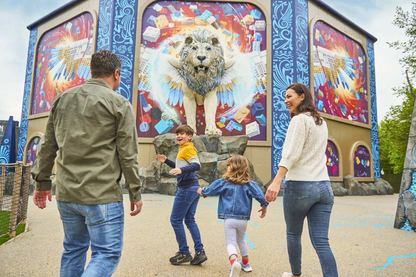 Flight of the Sky Lion entrance in LEGO MYTHICA at LEGOLAND Windsor